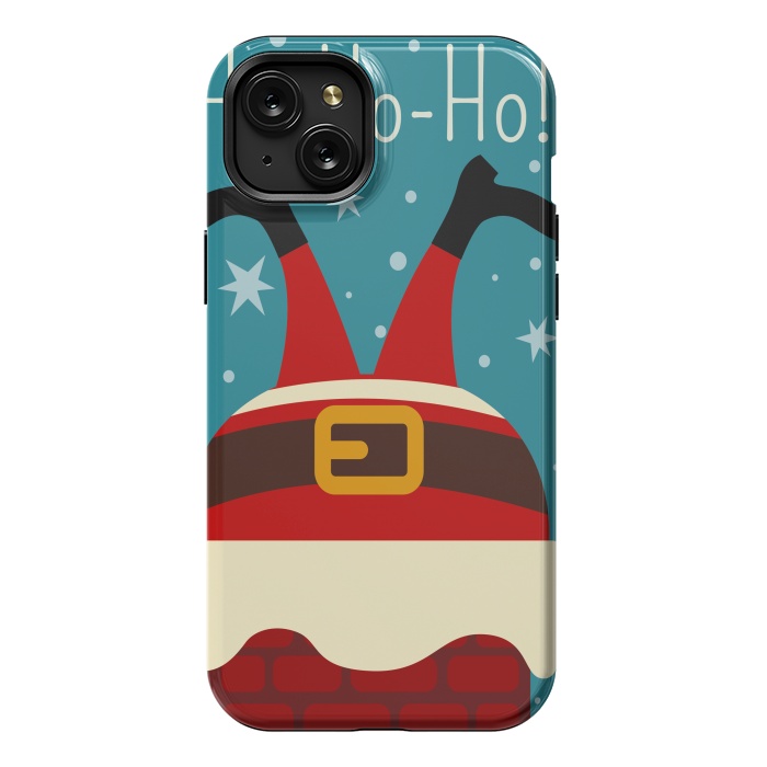 iPhone 15 Plus StrongFit cute funny santa by haroulita