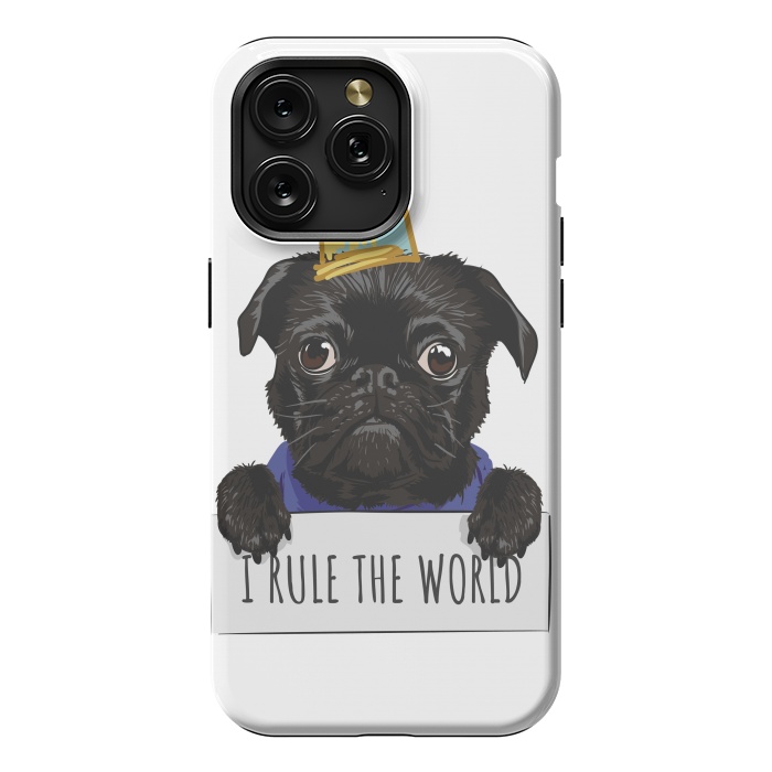iPhone 15 Pro Max StrongFit pug by haroulita