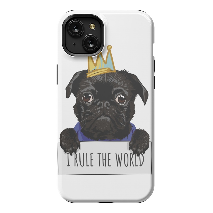 iPhone 15 Plus StrongFit pug by haroulita