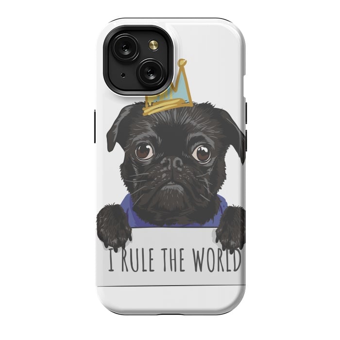 iPhone 15 StrongFit pug by haroulita