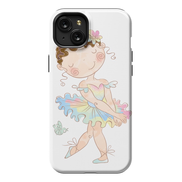 iPhone 15 Plus StrongFit shy ballerina by haroulita