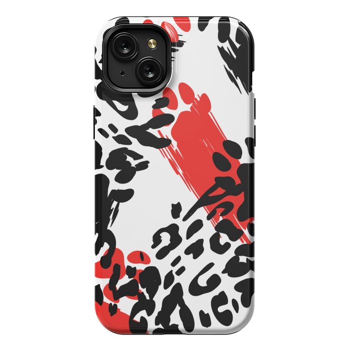 iPhone 15 Plus StrongFit colorful anima print by haroulita