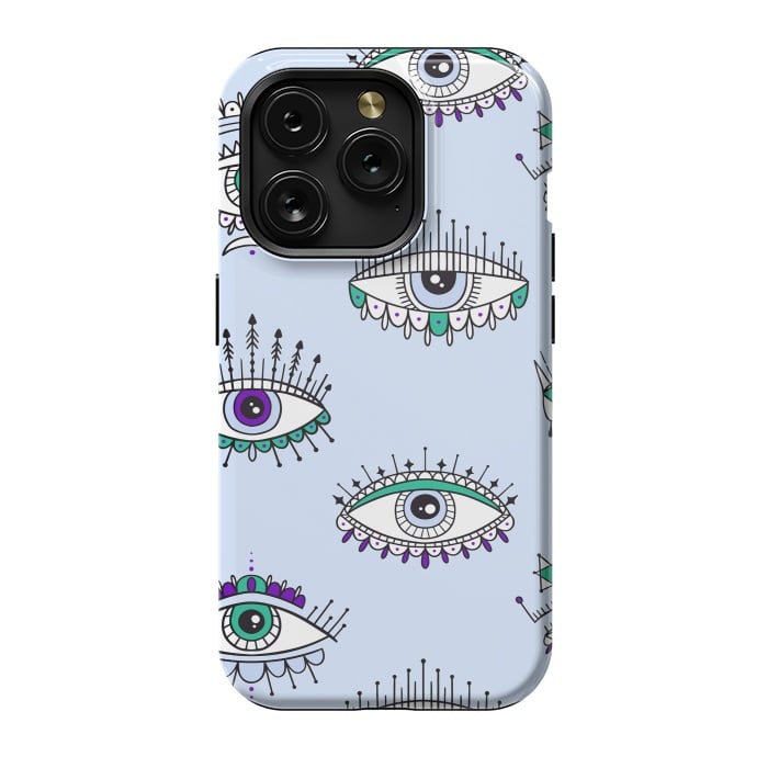iPhone 15 Pro StrongFit evil eyes by haroulita
