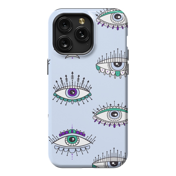 iPhone 15 Pro Max StrongFit evil eyes by haroulita