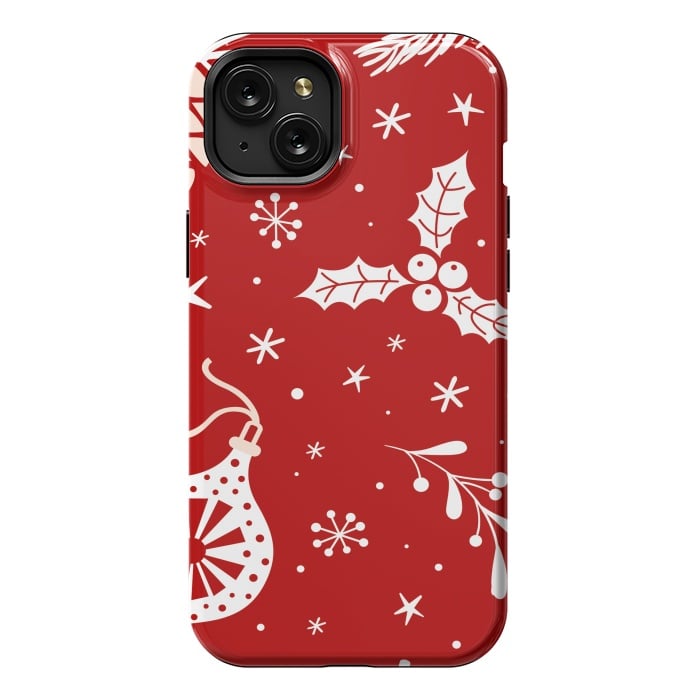 iPhone 15 Plus StrongFit christmas pattern by haroulita