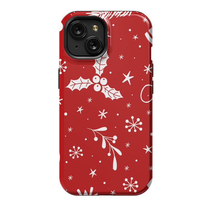 iPhone 15 StrongFit christmas pattern by haroulita