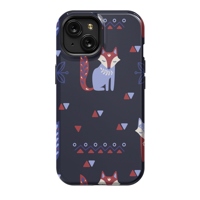 iPhone 15 StrongFit cute fox by haroulita