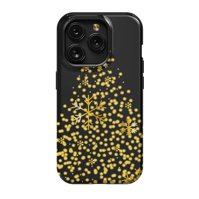 iPhone 15 Pro StrongFit golden christmas tree by haroulita