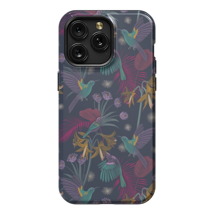 iPhone 15 Pro Max StrongFit Purple Sunbird by Tishya Oedit