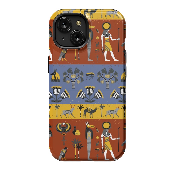 iPhone 15 StrongFit african pattern 4  by MALLIKA