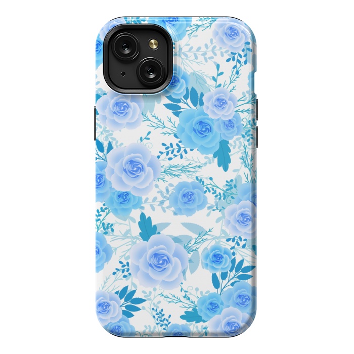 iPhone 15 Plus StrongFit Blue roses by Jms