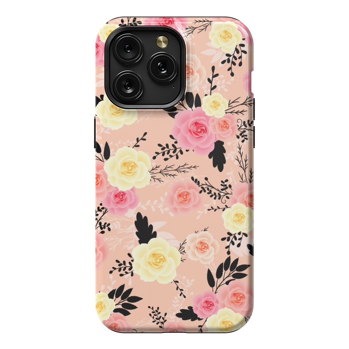 iPhone 15 Pro Max StrongFit Roses pattern by Jms