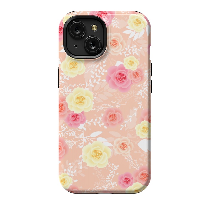 iPhone 15 StrongFit Roses art by Jms