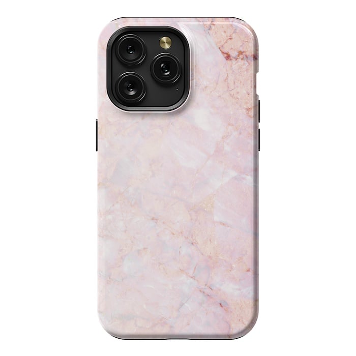 iPhone 15 Pro Max StrongFit Pastel pink elegant marble by Oana 