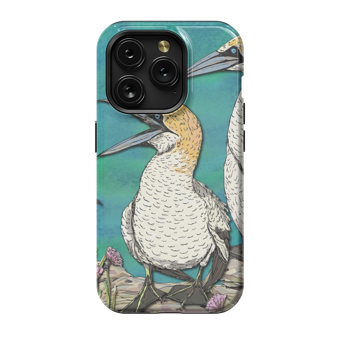 iPhone 15 Pro StrongFit Gannet Chat by Lotti Brown