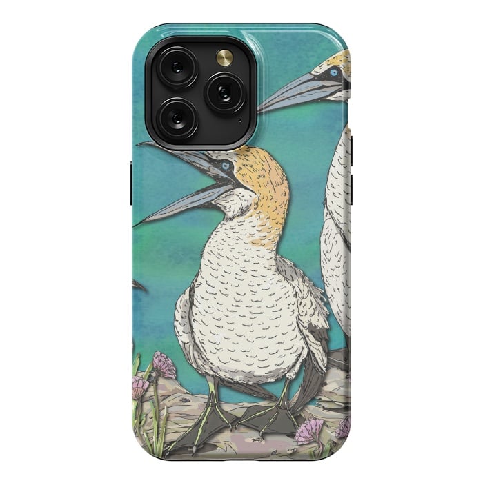 iPhone 15 Pro Max StrongFit Gannet Chat by Lotti Brown
