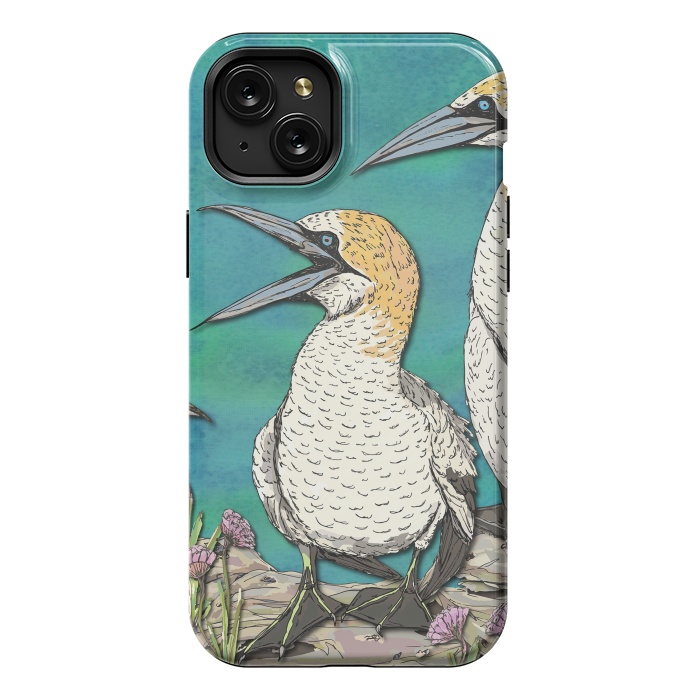 iPhone 15 Plus StrongFit Gannet Chat by Lotti Brown