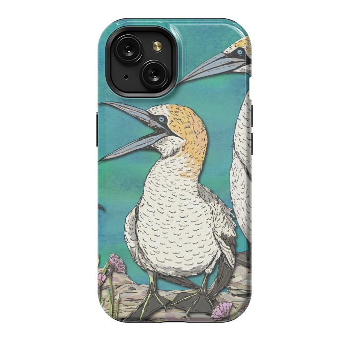 iPhone 15 StrongFit Gannet Chat by Lotti Brown