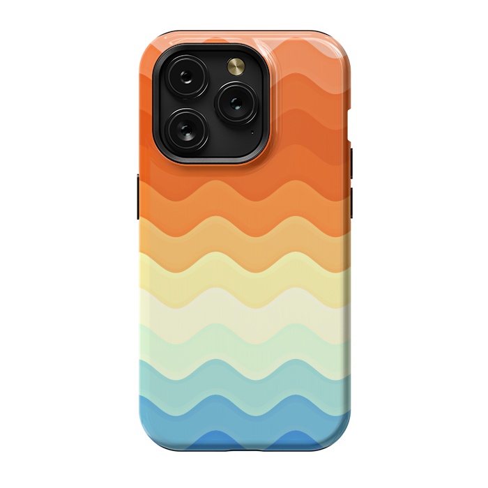 iPhone 15 Pro StrongFit Color Waves by Creativeaxle
