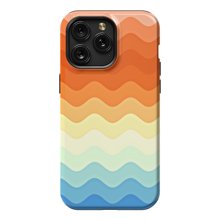 iPhone 15 Pro Max StrongFit Color Waves by Creativeaxle