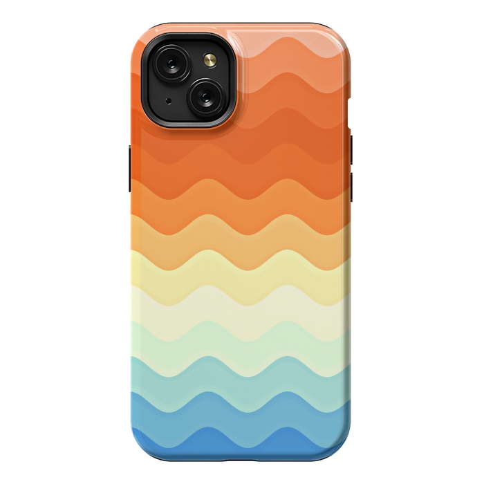 iPhone 15 Plus StrongFit Color Waves by Creativeaxle
