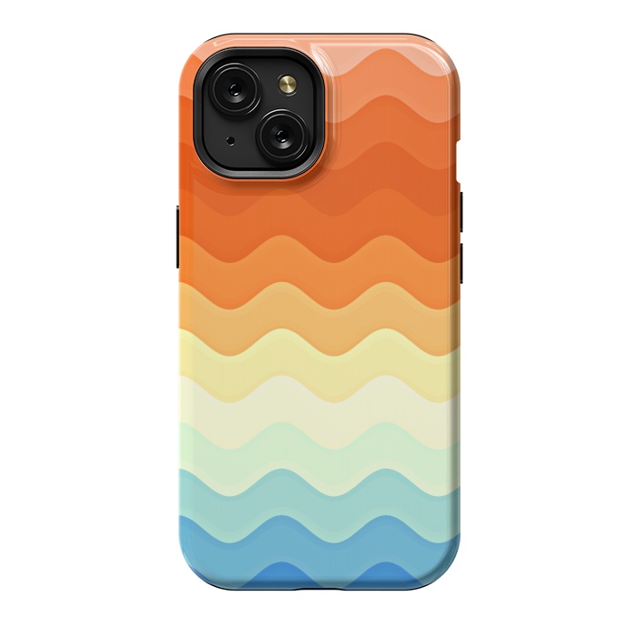 iPhone 15 StrongFit Color Waves by Creativeaxle