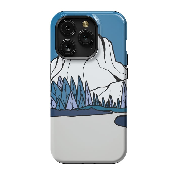 iPhone 15 Pro StrongFit Blue peak hill by Steve Wade (Swade)