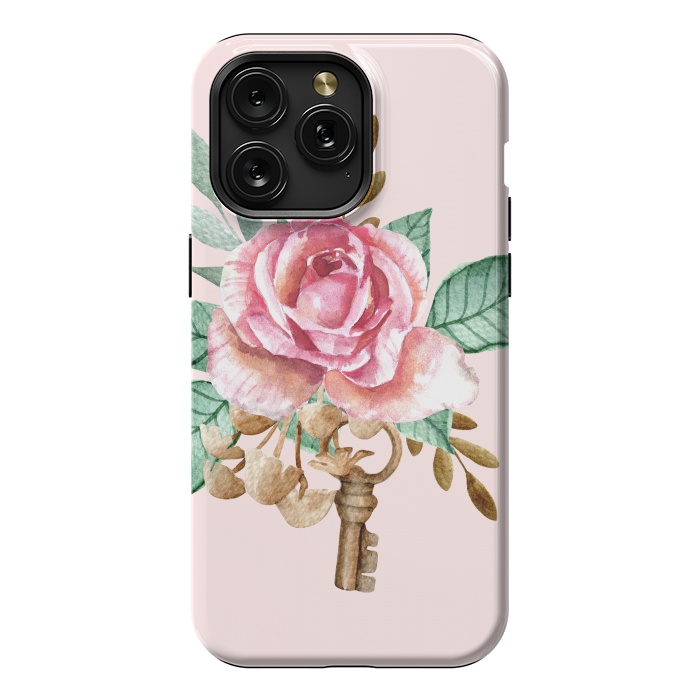 iPhone 15 Pro Max StrongFit Vintage rose by Julia Badeeva