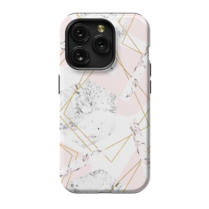 iPhone 15 Pro StrongFit Marble and abstract frames by Julia Badeeva