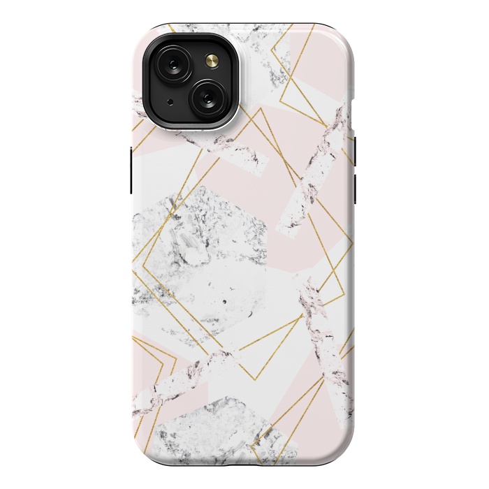 iPhone 15 Plus StrongFit Marble and abstract frames by Julia Badeeva
