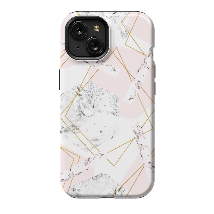 iPhone 15 StrongFit Marble and abstract frames by Julia Badeeva