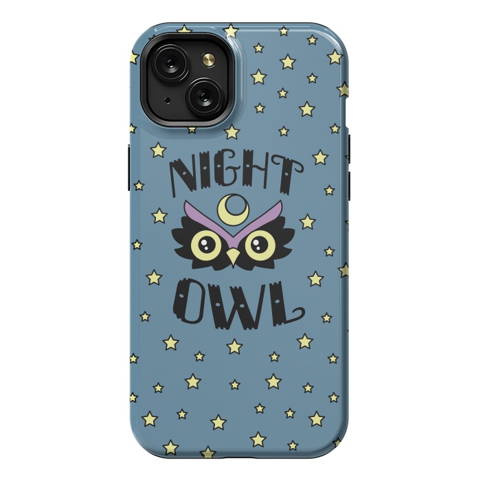 iPhone 15 Plus StrongFit Night owl by Laura Nagel