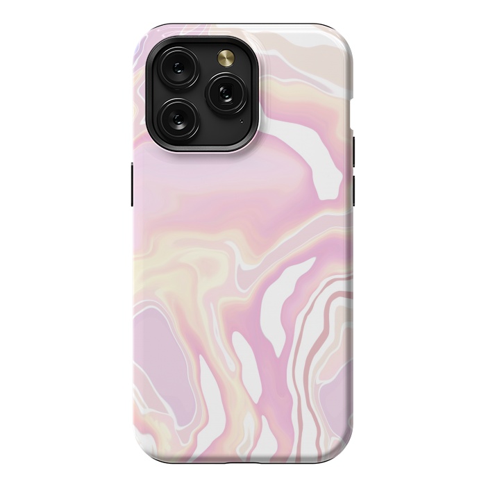 iPhone 15 Pro Max StrongFit Pink marble art by Jms