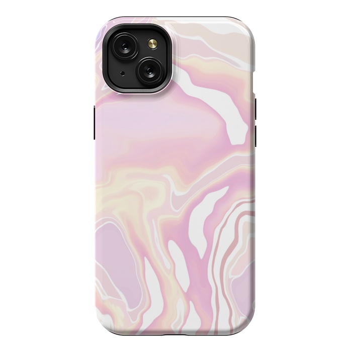 iPhone 15 Plus StrongFit Pink marble art by Jms