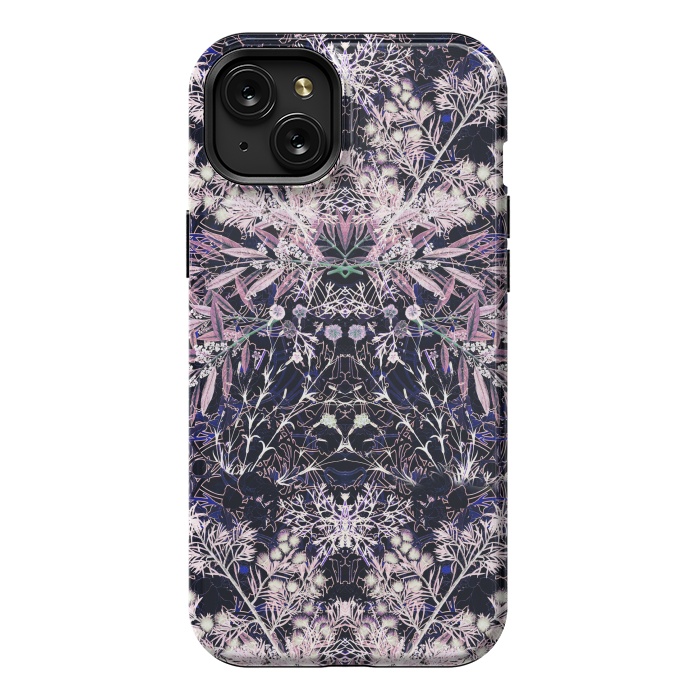 iPhone 15 Plus StrongFit Vintage wild flowers illustration by Oana 