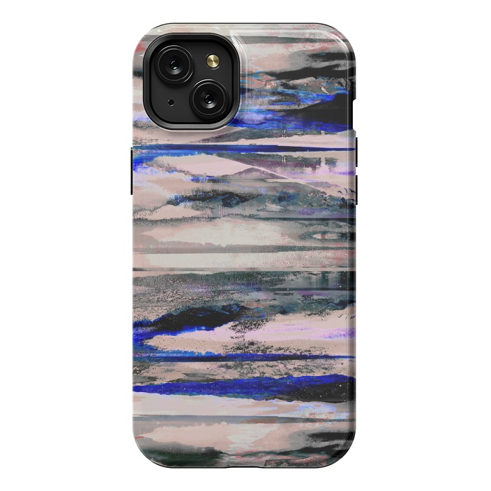 iPhone 15 Plus StrongFit Stylised mountain landscape painting by Oana 