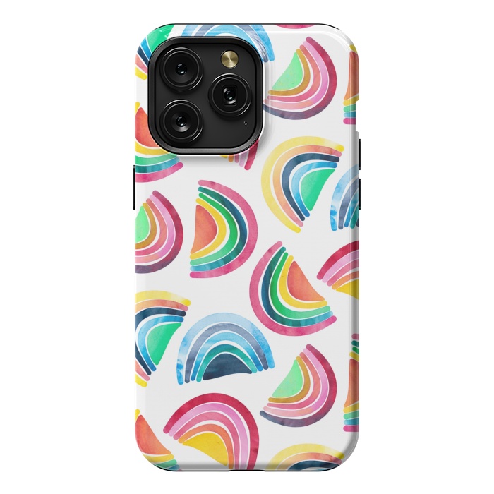 iPhone 15 Pro Max StrongFit Rainbows by gingerlique