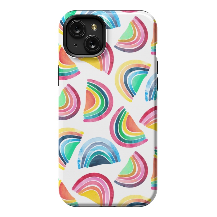 iPhone 15 Plus StrongFit Rainbows by gingerlique
