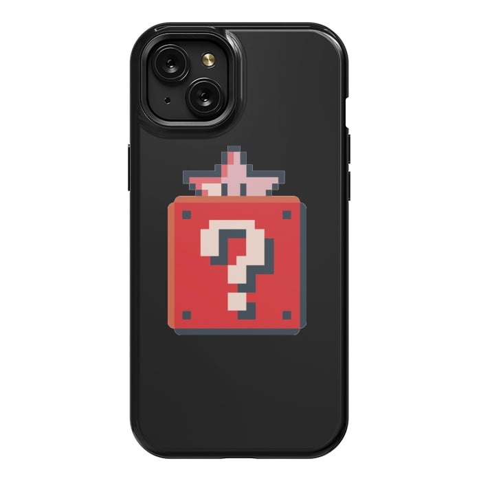 iPhone 15 Plus StrongFit Pixelated Mario Star by Winston