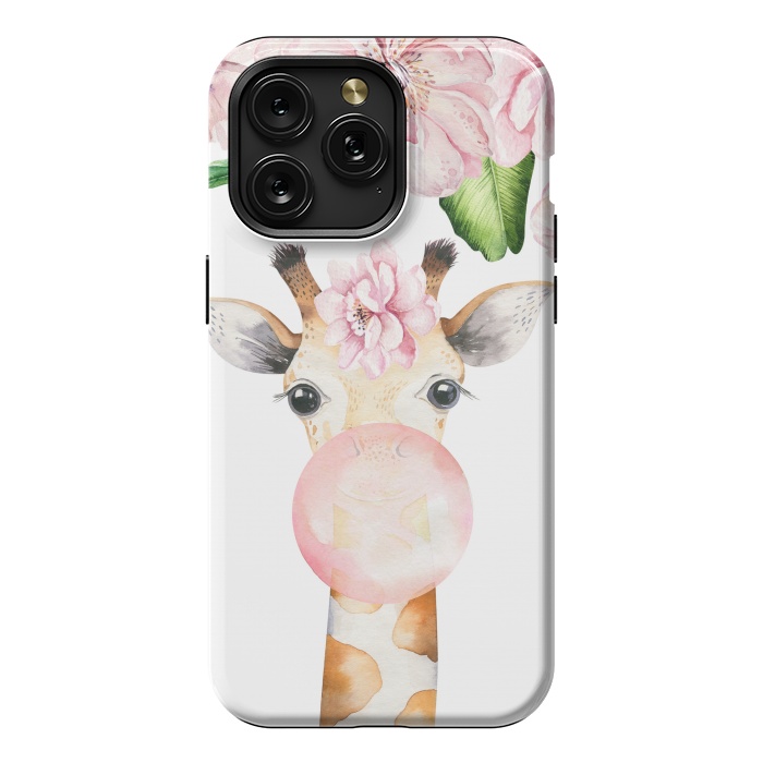 iPhone 15 Pro Max StrongFit Flower Giraffe With Chewing gum by  Utart