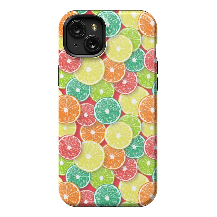 iPhone 15 Plus StrongFit Citrus fruit slices 3 by Katerina Kirilova