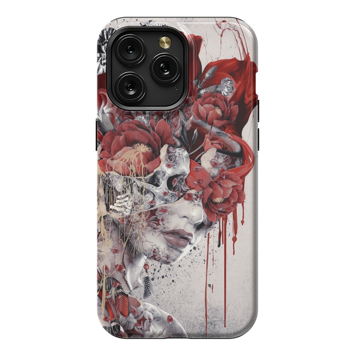 iPhone 15 Pro Max StrongFit Queen of Skulls by Riza Peker
