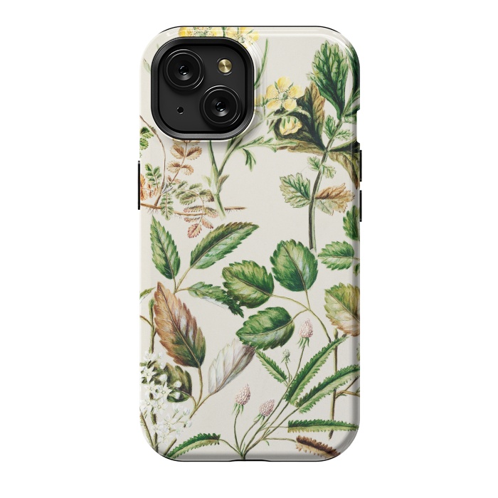 iPhone 15 StrongFit Botanic Collage by Zala Farah