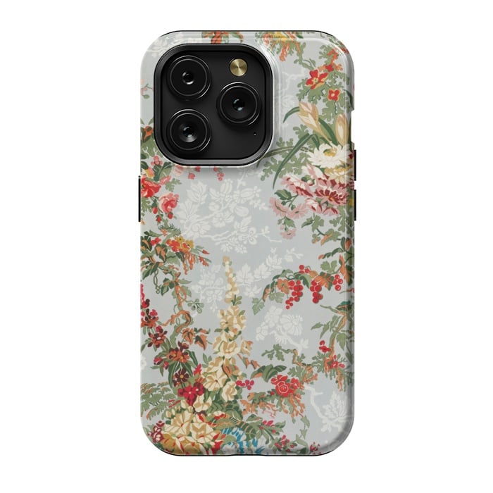 iPhone 15 Pro StrongFit Industrial Floral Print by Zala Farah