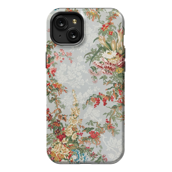 iPhone 15 Plus StrongFit Industrial Floral Print by Zala Farah