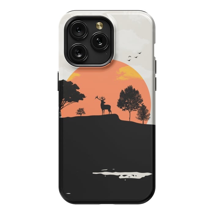 iPhone 15 Pro Max StrongFit Deer in the Forest by Creativeaxle