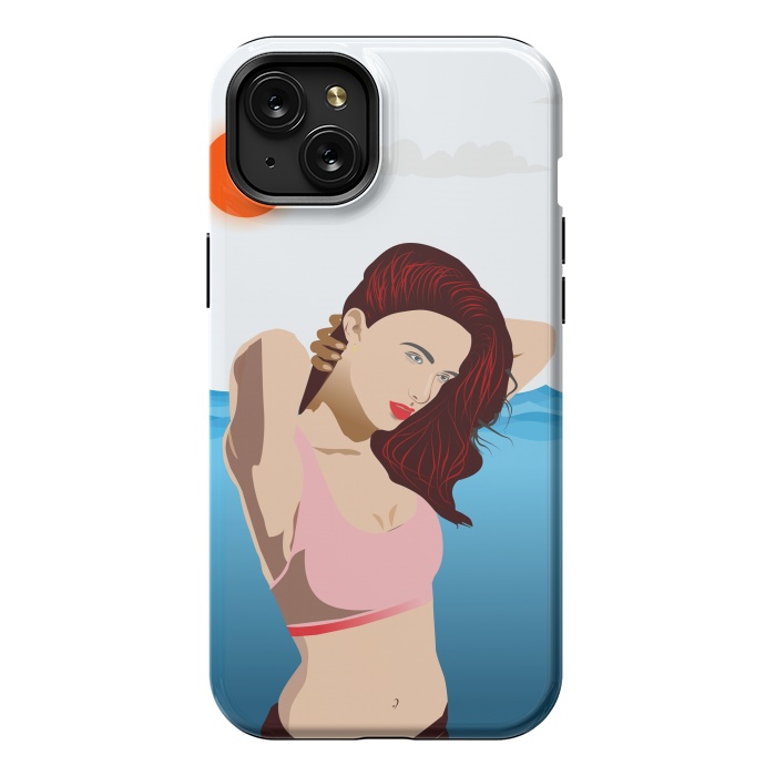 iPhone 15 Plus StrongFit Ocean Bath by Creativeaxle