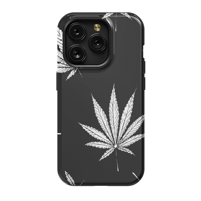 iPhone 15 Pro StrongFit marijuana leaf by haroulita