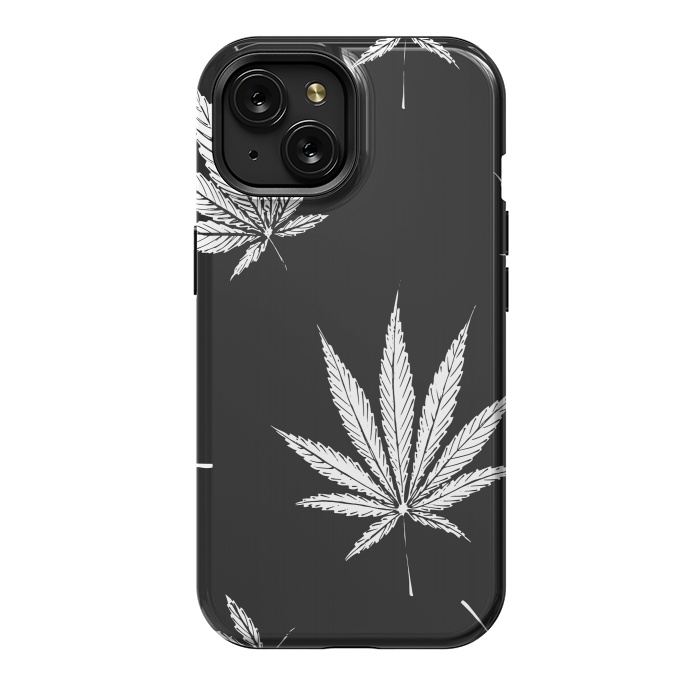 iPhone 15 StrongFit marijuana leaf by haroulita