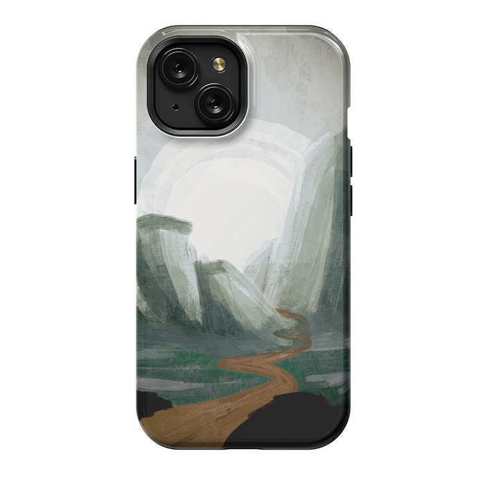 iPhone 15 StrongFit The great green hills by Steve Wade (Swade)